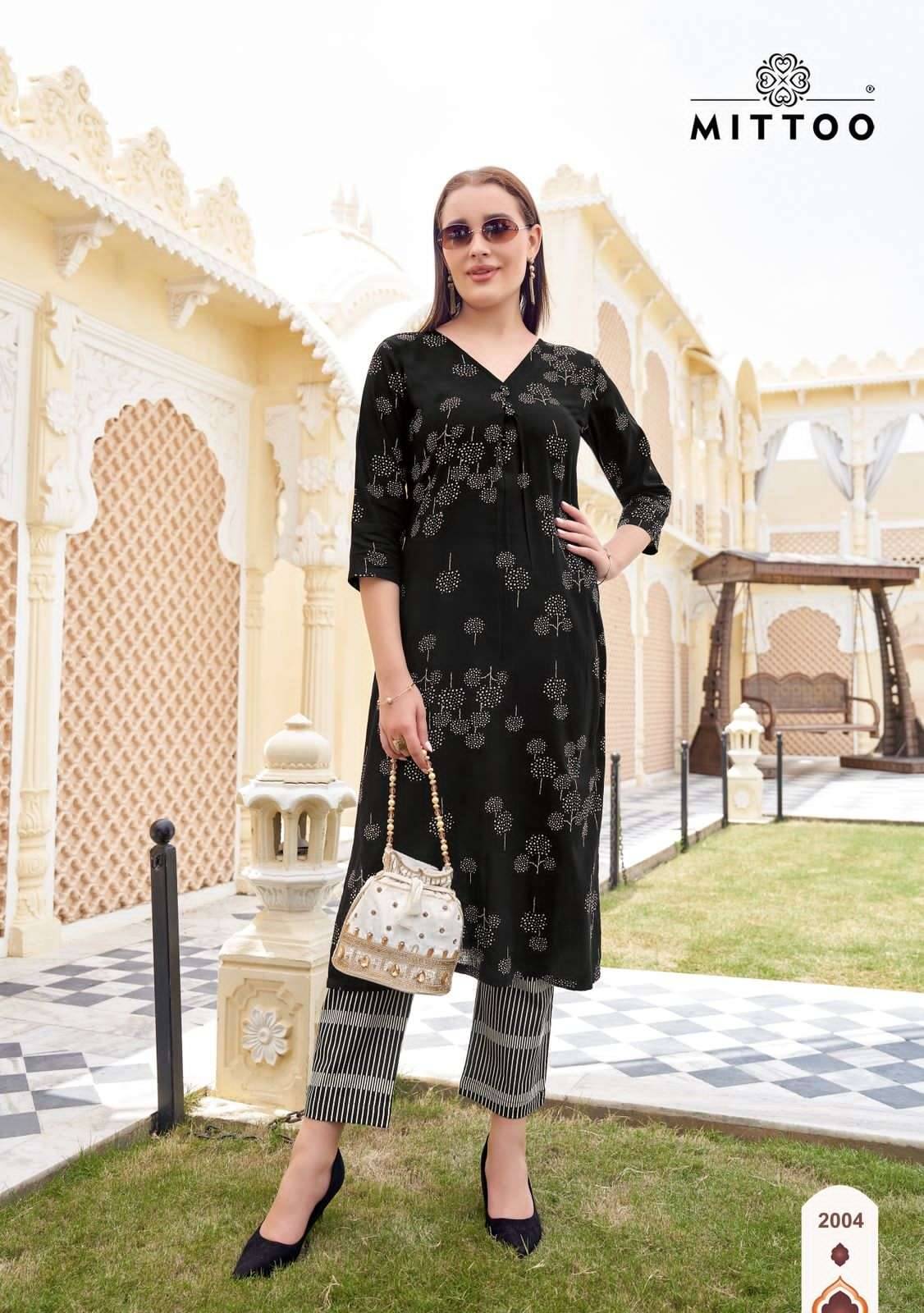  Floral Style By Mittoo 2001 To 2006 Series Beautiful Festive Suits Colorful Stylish Cotton Kurtis At Wholesale Price